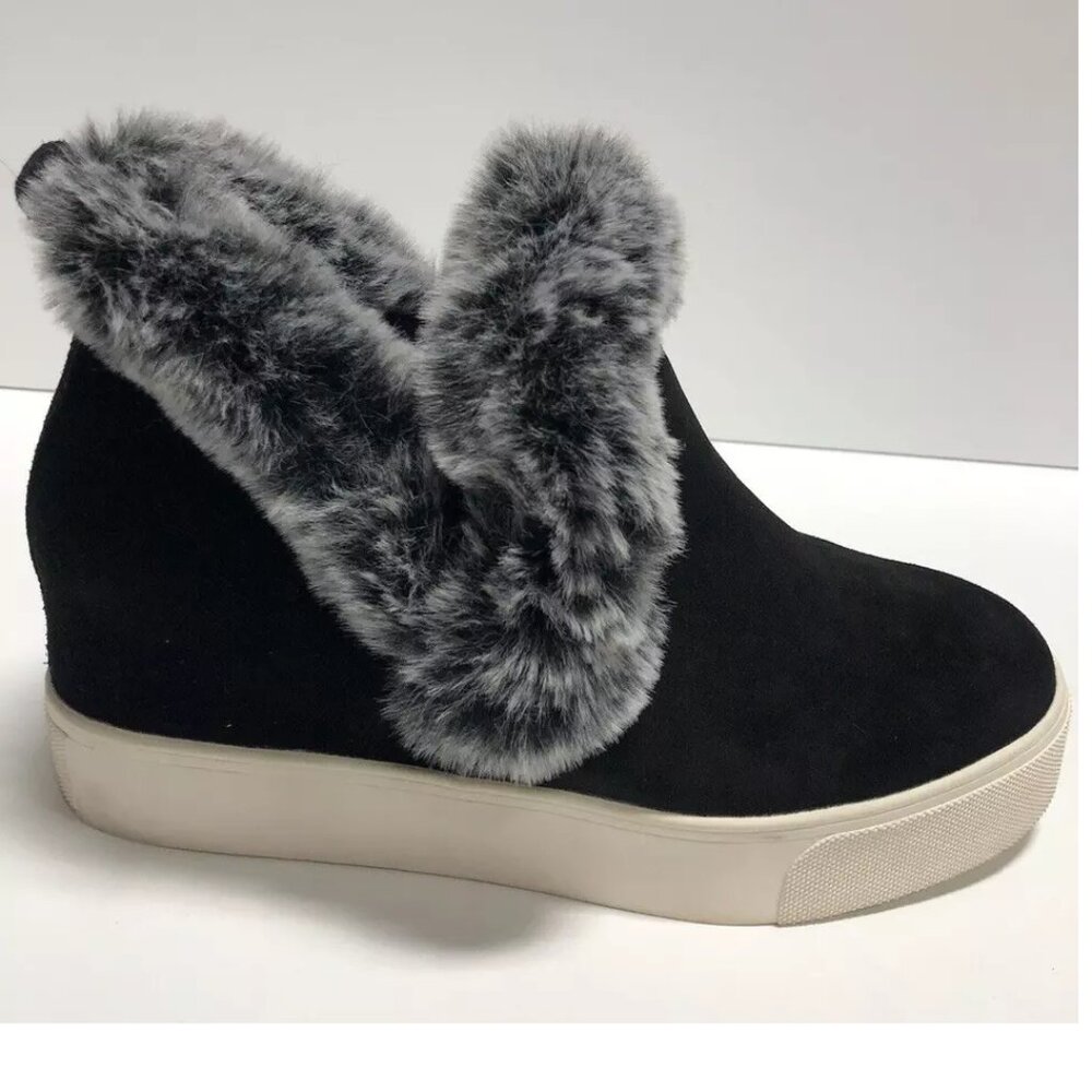 J/Slides Women’s Sean Waterproof, Black Ankle Boots, Size 8.5M